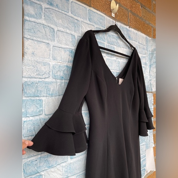 CINQ À SEPT Dominique V-Neck Ruffle Dress size 12 - Picture 4 of 13